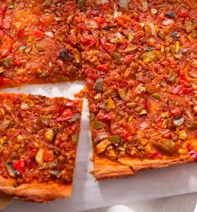 Coca de verduras