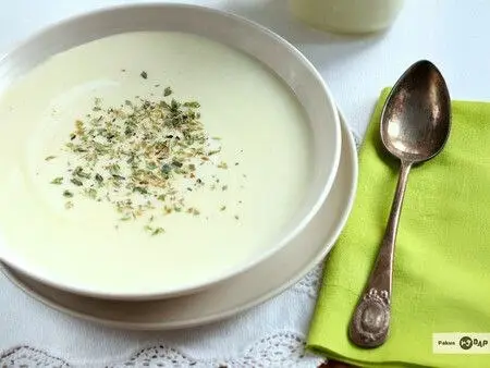 Crema de puerros