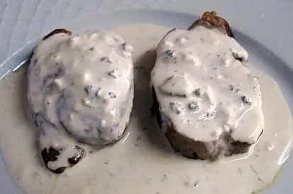 Lomo o magro de cerdo al roquefort