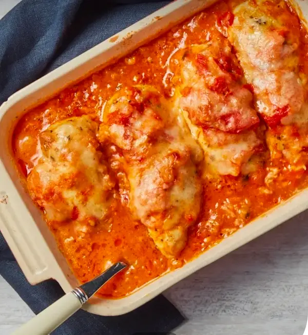 Pollo a la pizzaiola