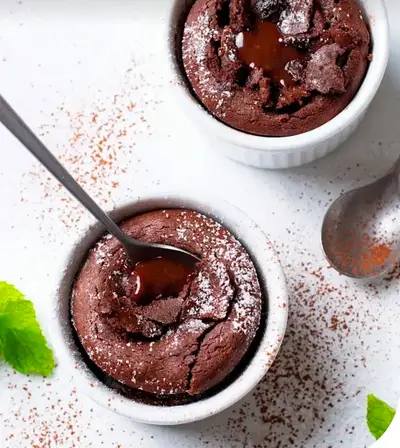 Volcán de chocolate